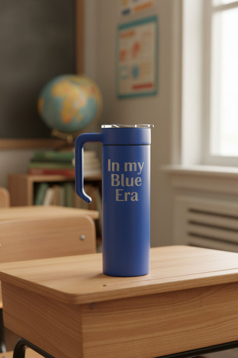 30 oz Engravable Tumbler with Removeable Handle