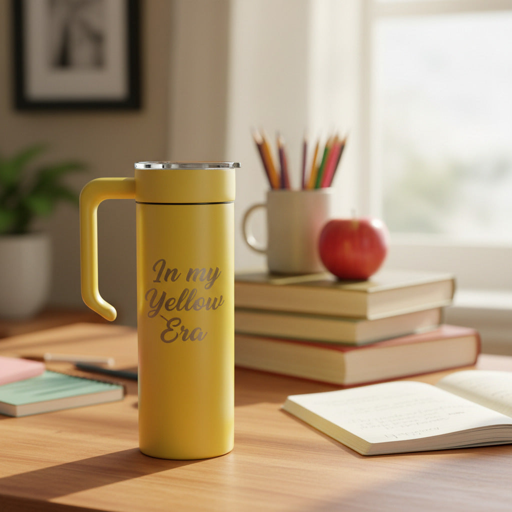 30 oz Engravable Tumbler with Removeable Handle