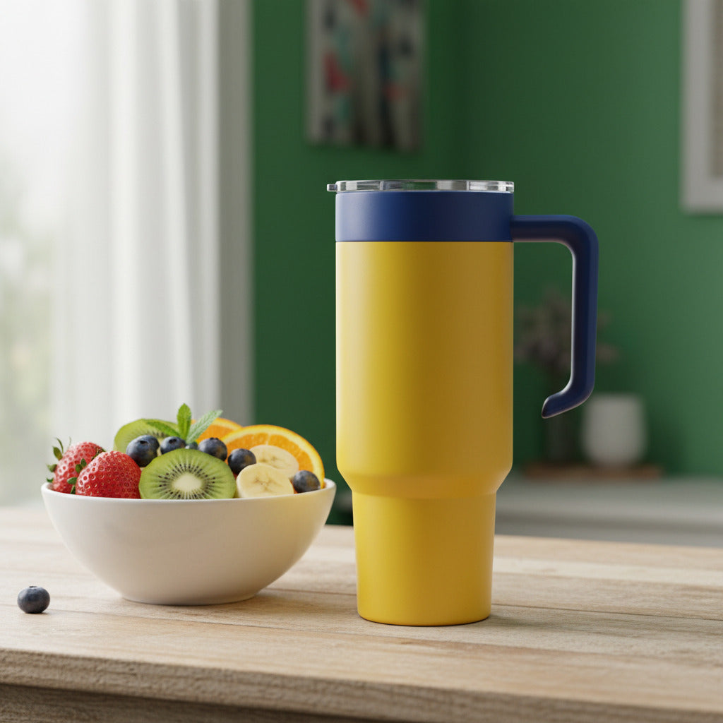 Personalized Engraved 40 oz Tumbler – Choose Your Color & Handle