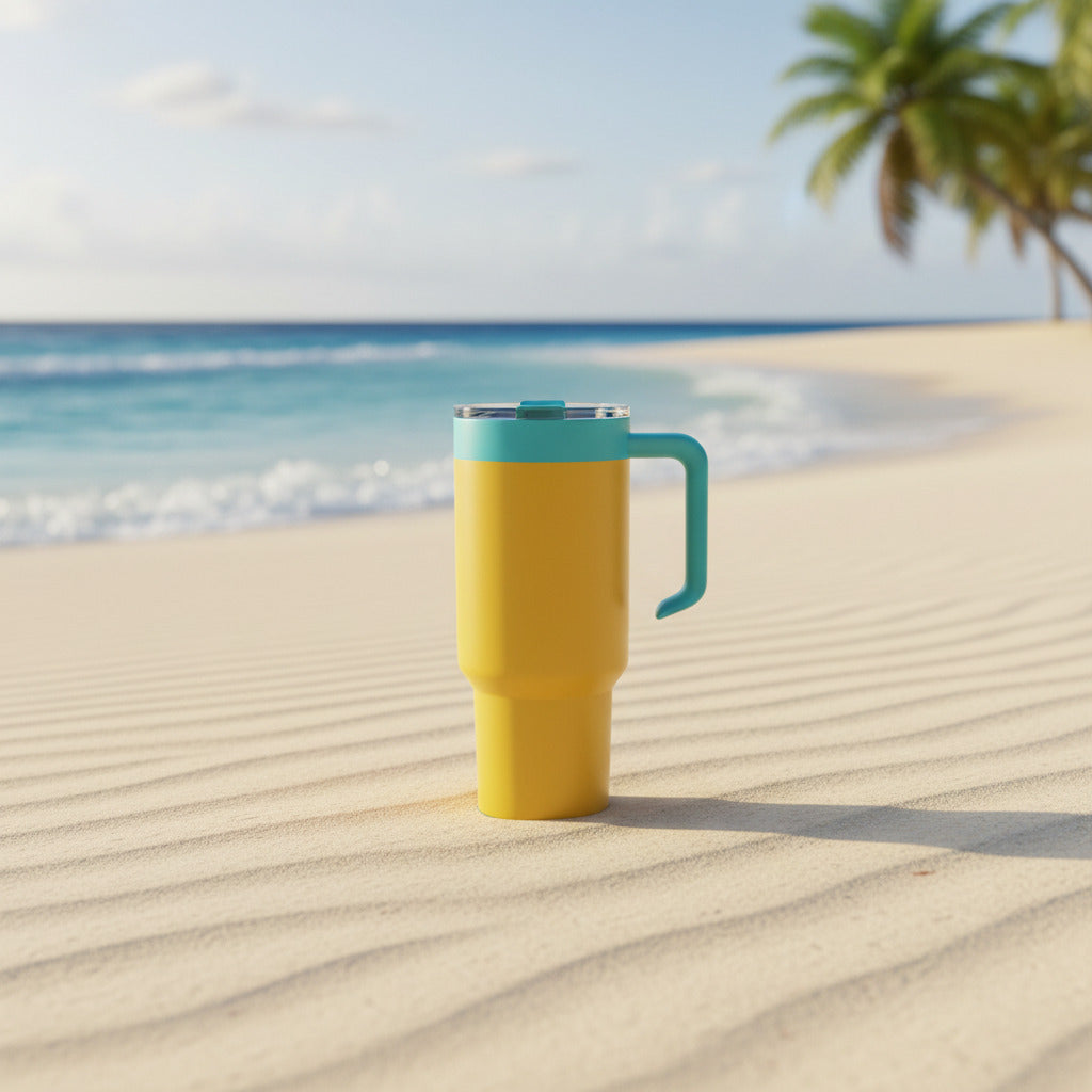 Personalized Engraved 40 oz Tumbler – Choose Your Color & Handle