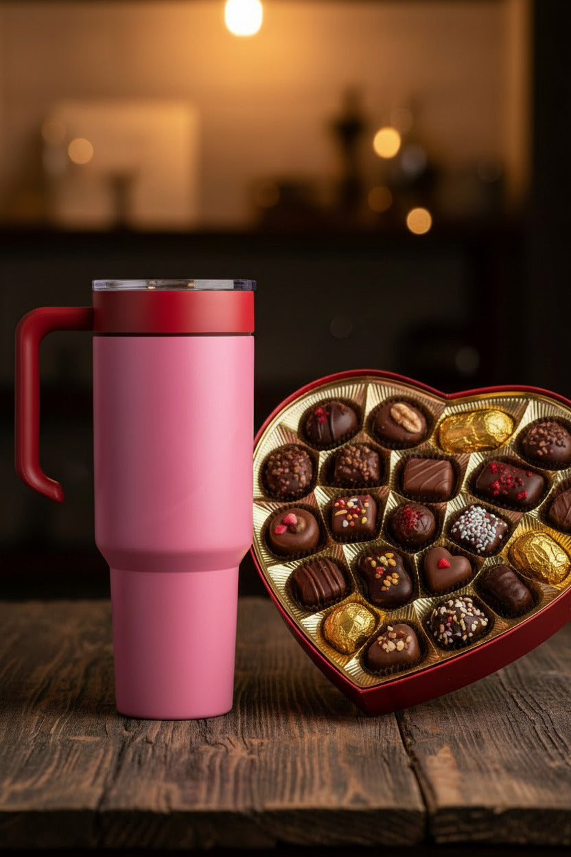 Personalized Engraved 40 oz Tumbler – Choose Your Color & Handle