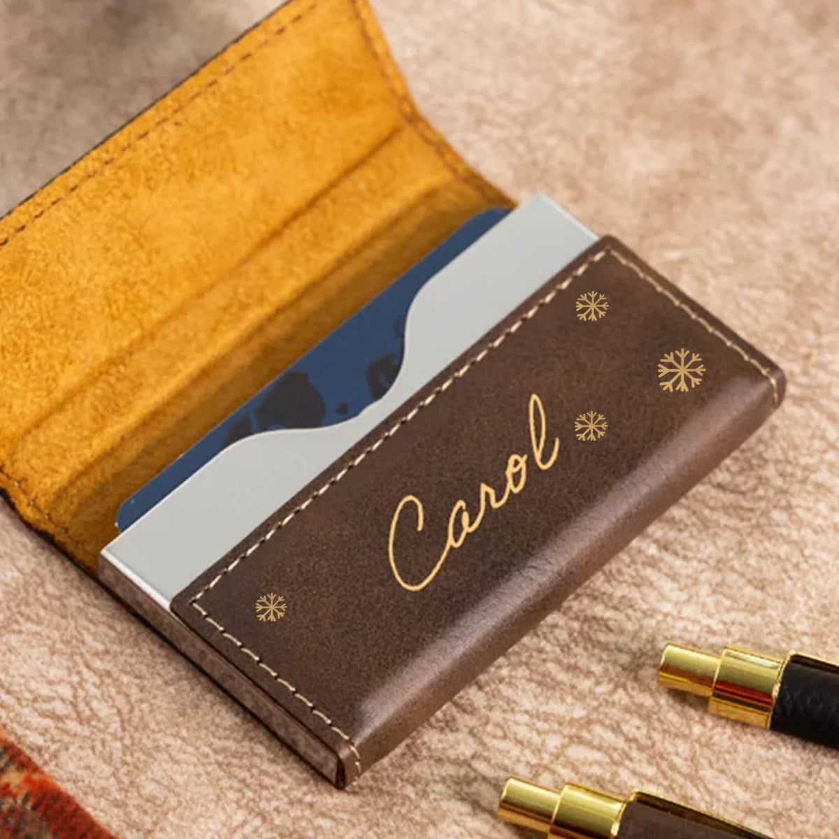 Engraved Business Card Case