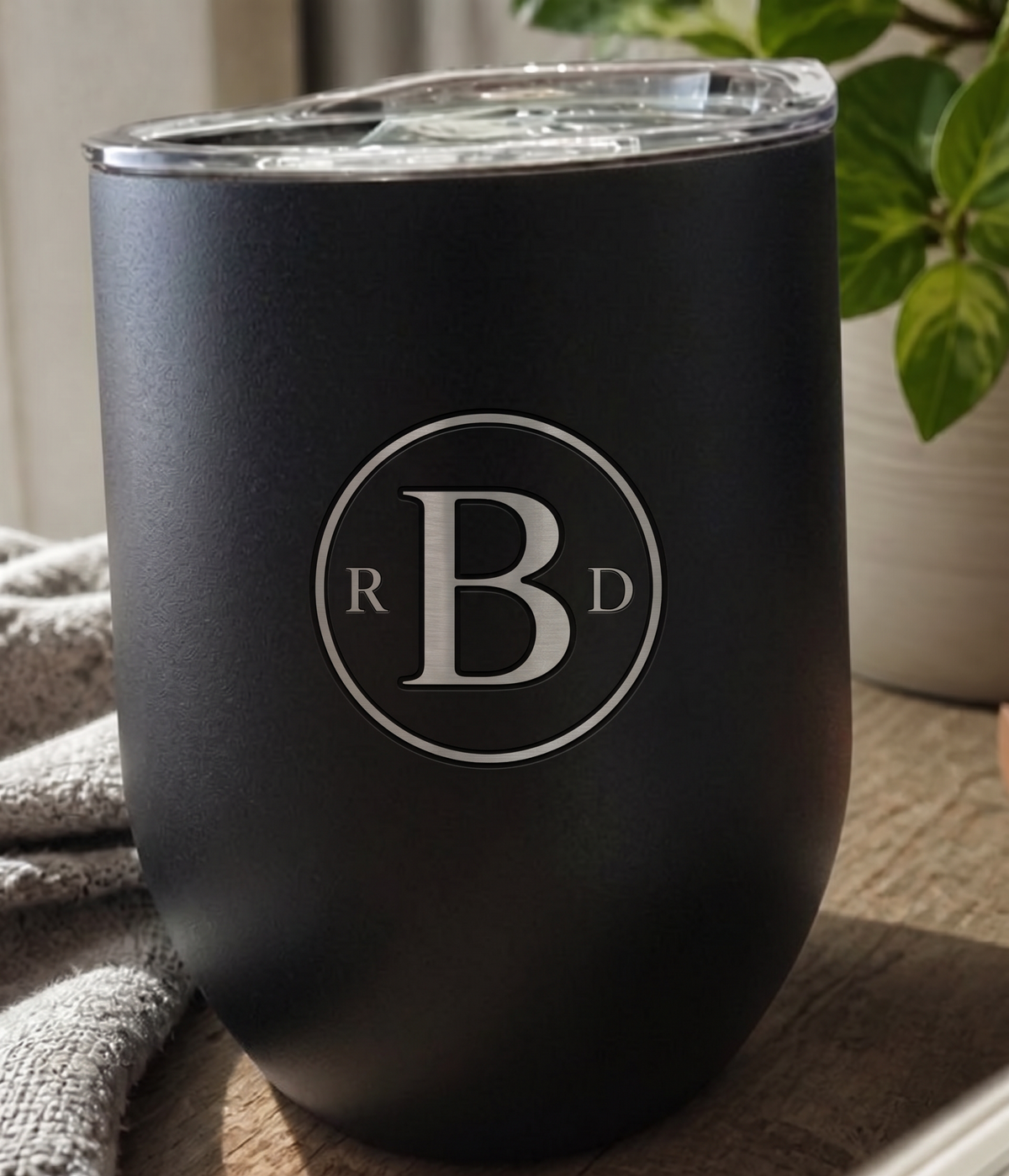 12 oz Personalized Wine Tumbler