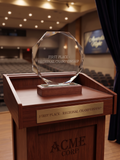 Crystal Trophy with Base