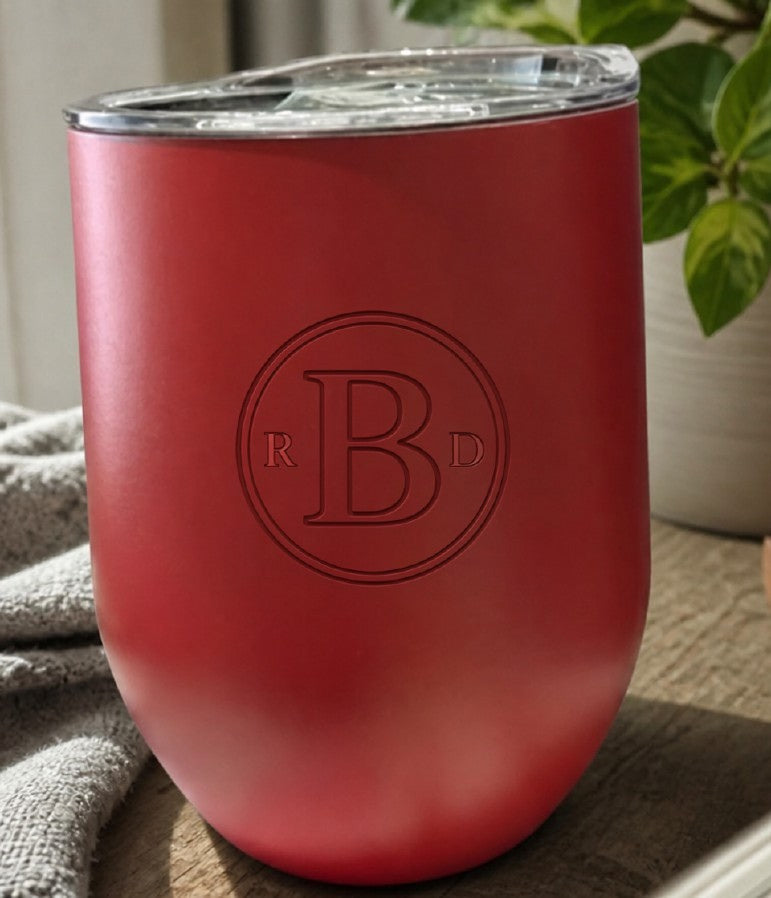 12 oz Personalized Wine Tumbler